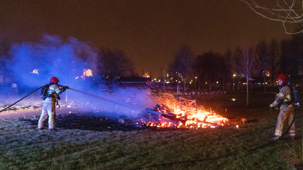 Drukke maar beheersbare jaarwisseling voor Brandweer Flevoland