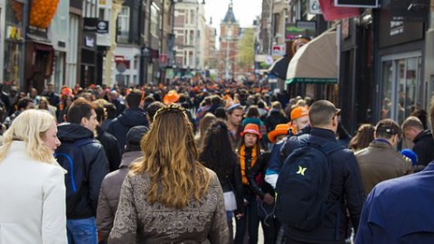 Koningsnacht in Almere Centrum 