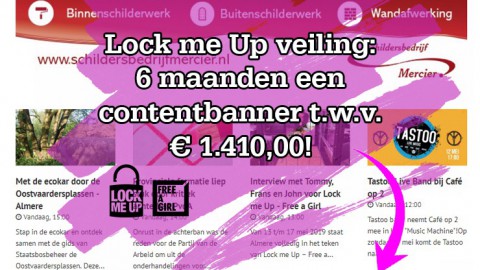 Bied mee voor Lock me Up op 6 maanden advertentietegoed t.w.v. € 1.410,00